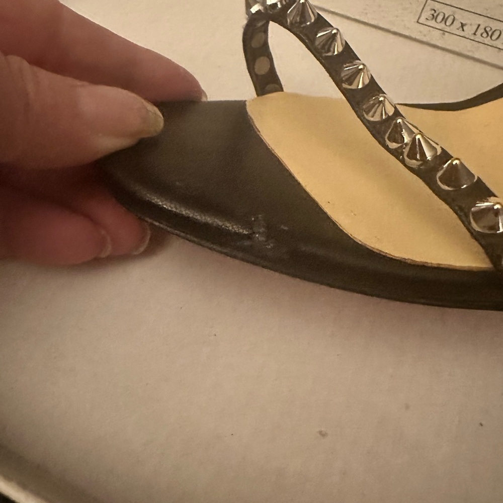 Additional photo of damage 
Louboutin so me 100 MM